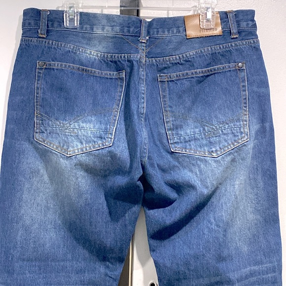 Firetrap Button Fly Men’s Straight Leg Denim Washed Blue Cotton Jeans 36 Long !! - Picture 5 of 10